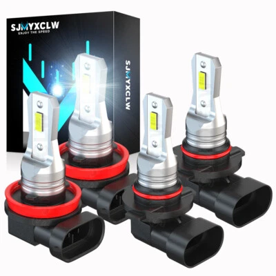 For Toyota Prius 2010-2013 2014 2015 LED Headlight Kit Bulb High+Low Beam 4pcs - Image 1 of 4