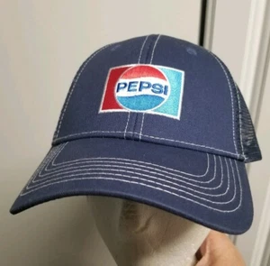 Fully Embroidered Pepsi Logo Hat Cap Adjustable NEW - Picture 1 of 4