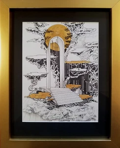 "La noche del dragón". Dibujo académico clásico, original, único en su clase  - Imagen 1 de 2