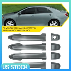 For 2012-2017 Toyota Camry Pack of 4 Rear Front Exterior Door Handle Full Set - Picture 1 of 10