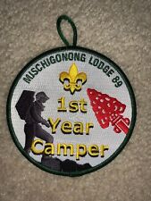 Boy Scout First 1s Year Camper Camp Rotary G Mischigonong 89 LHAC Michigan Patch