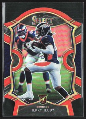 Jerry Jeudy 2020 Panini Select Orange Die-Cut Concourse RC #56 Denver Broncos - Image 1 of 2
