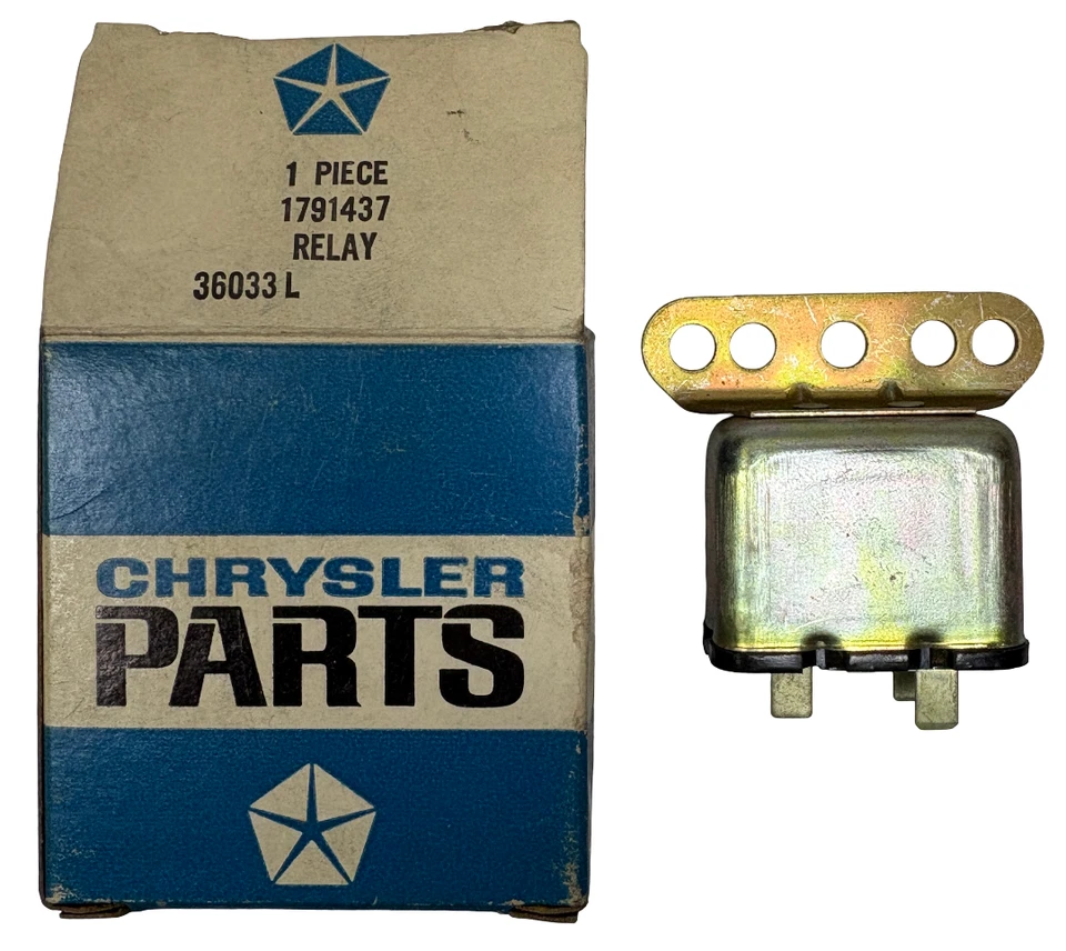 New Old Stock Horn Relay with Bracket for 1958-59 Models Mopar #1791437 - Image 1 of 1