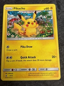 Pikachu 4/12 Mcdonald's 2018 Holo Pokemon Card - Picture 1 of 8