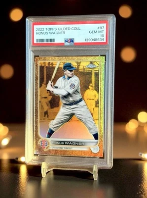 Honus Wagner Gold Refractor /99 позолота 1-й год 2022 PSA 10 POP 5 HOF - Изображение 1 из 2