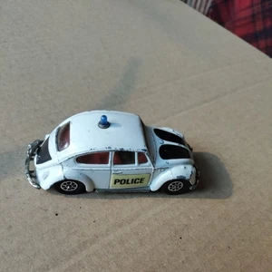 Corgi # 373 Volkswagon 1200 Saloon Police Car Whizzwheels ~ please read  - Picture 1 of 3