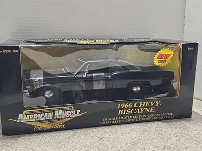Vintage 2003 Ertl American Muscle 1966 Chevy Biscayne 1:18 Diecast  Car  - Image 1 of 4