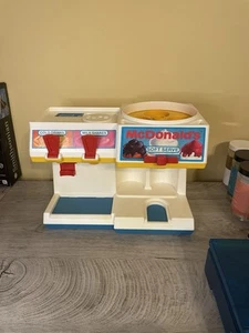 Vintage 1988 Fisher Price McDonalds Soft Serve Soda Fountain Set - Picture 1 of 8
