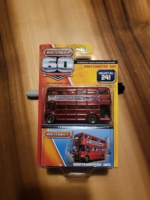 Matchbox 2013 60th #24 ROUTEMASTER BUS BCB98 RARO Chase Spectrflame cromo rojo Foto 1 de 3