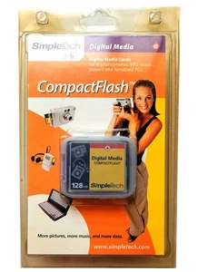 CARTE MÉMOIRE FLASH COMPACTE CAPACITÉ 128 MÉGAOCTETS - Photo 1 sur 1