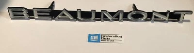 68 Pontiac Beaumont Canadian Grille emblema fundido # 3405843. Envío gratis Foto 1 de 2