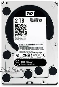 Western Digital WD Black HDD WD2003FZEX 2TB w/ 64MB Cache 6Gb/s 7200rpm 3.5"