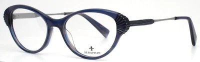 SERAPHIN Xenwood 8788 蓝色珍珠棱镜女式猫眼镜 51-16-140 B:39 — 第 1/4 张图片