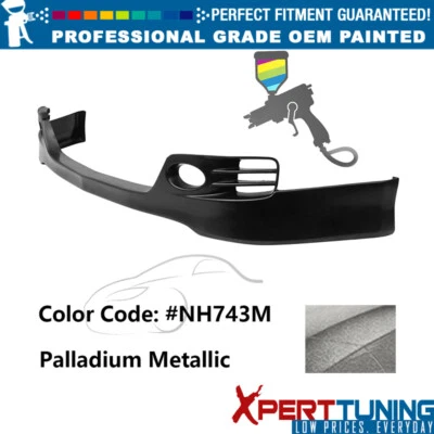 For 06-08 Acura TSX EURO-R Style Painted #NH743M Front Lip Lower Chin Spoiler PU Foto 1 de 4