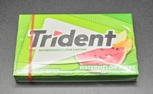 Trident WATERMELON TWIST Sugar Free Gum 14 Sticks Per Pack Lot Of 6 Packs F/S - Picture 1 of 3