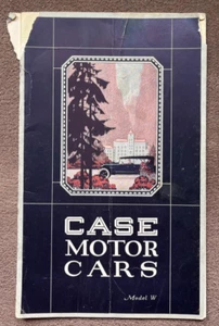 antikes JI CASE MOTOR CARS Auto Werbung Verkauf Prospekt Heft - Bild 1 von 11