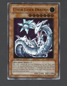 YUGIOH Cyber Laser Dragon SOI-EN007 Ultimate Rare 1a Edizione VERY LP TAKE A LOO - Foto 1 di 2
