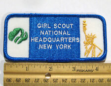 Girl Scout NATIONAL HEADQUARTERS, NEW YORK PATCH Statue of Liberty Badge NEW