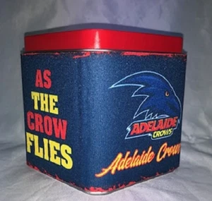 Adelaide Crows Official AFL Tin Money Box Kids Kris Kringle - Picture 1 of 1