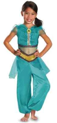 Disfraz de Jazmín Brillo Clásico Disney Princesa Aladino Vestir Halloween Niño Foto 1 de 2