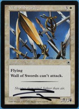 Wall of Swords Portal NM White Uncommon Artist Signed CARD (s2918) ABUGames