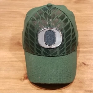 Vintage Oregon Ducks Hat Cap Nike One Size Flex Stretch Fitted Green Y2K Team - Picture 1 of 9