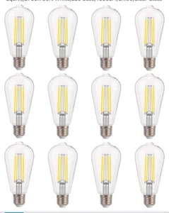 ALAMPEVER Dimmable 12-Pack ST19/ST58 Vintage LED NEW! - Picture 1 of 10