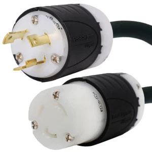 NEMA L5-30 Extension Cord, 10 ft - 30A/125V 10 AWG - Iron Box # IBX-5801-10 - Picture 1 of 3