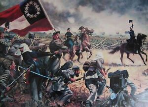 US Civil War PAINTING 4th Alabama in the First Battle of Bull Run 8" x 10" Print