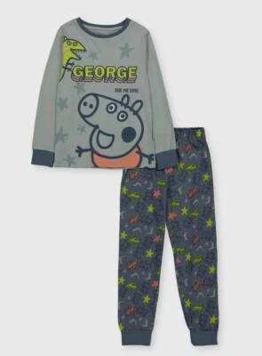 Ensemble pyjama long garçon TU Peppa Pig - George Pig bleu 5-6 ans neuf - Photo 1/2