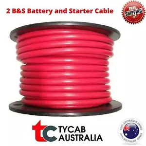 Battery Starter Cable 2B&S 188 AMP Tycab Copper Wire Various Lengths 4WD Caravan - Picture 1 of 14