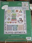 Candamar Designs Counted Cross Stitch Kit “QUILT LOVER” Collage, 2002