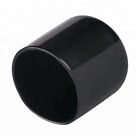 1/2" Black Round Tubing Pipe End Cover Cap PVC Vinyl Flexible Rubber Tube Plug