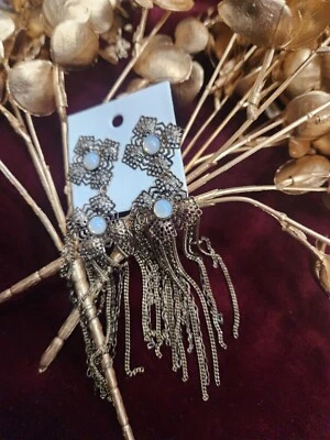 Pendientes de moda de inspiración vintage Free People con piedra Foto 1 de 4