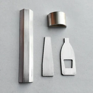 Virola de borde inferior punta de arco de plata pura para violonchelo 4/4 material de rana plateada - Imagen 1 de 3