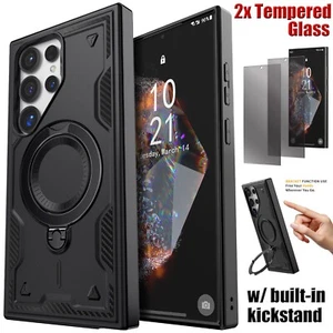 For Samsung Galaxy S24/+/FE/ Ultra Kickstand Case Cover / Privacy Tempered Glass - Bild 1 von 62