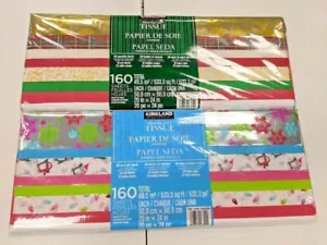 Kirkland Signature Classic Christmas Printed Gift Tissue Paper 320 SHEETS - Picture 1 of 3