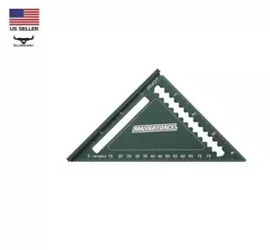4-1/2" Durable Aluminum Trim Square Compact Design Hi-Vis Laser Etched Markings - Picture 1 of 11