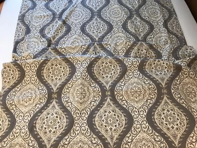 Waverly Home Classics Moonlit Medallion Curtain & Valance Paisley Mineral Taupe - Image 1 of 4