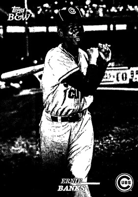 Ernie Banks #106 Topps Vault 2024 Topps Black & White  - Image 1 of 2