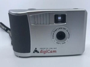 America Online AOL digiCam Digital Camera w/ MANUAL Focus Free Lens UNTESTED - Picture 1 of 9