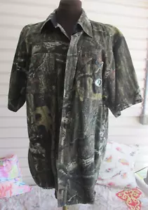 B) Mossy Oak Pursuits Break-Up Infinity Short Sleeve Camo Shirt Size XL 46-48 - Picture 1 of 13