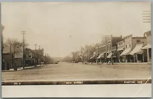 STANTON NE MAIN STREET ANTIQUE REAL PHOTO POSTCARD RPPC - Picture 1 of 2