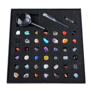 Rock Collection For Kids Geology Gem Kit Includes Natural Gem Crystals - Picture 1 of 10