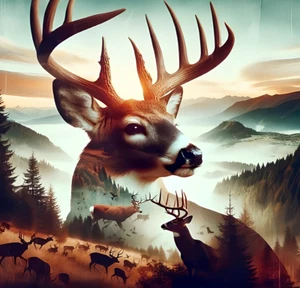 5D Diamond Painting Kit for Adults Beginners,DIY Elk Landscape Paint by Diamond. - Picture 1 of 5