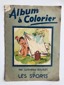 Rare album à colorier Germaine Bouret Les sports ETAT CORRECT - Picture 1 of 11