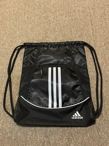 Adidas Sack Pack Alliance II Sporttasche mit Kordelzug schwarz-weiß - Bild 1 von 8