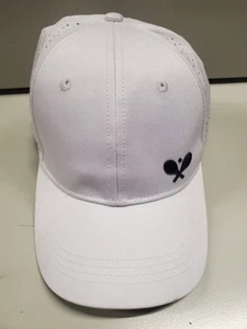 Tommy Bahama Tennis Racket Logo Active White Baseball Cap Women's Adjustable Hat - Picture 1 of 7