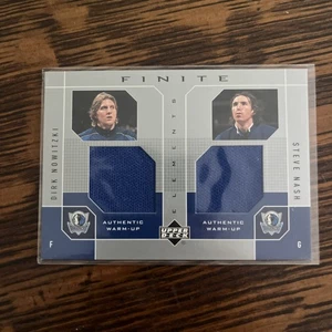 2002-03 Upper Deck Finite Elements Dual Warm-Ups Dirk Nowitzki Steve Nash HOF - Picture 1 of 3