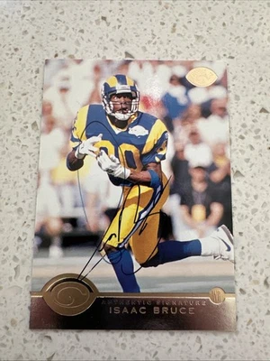 1996 Donruss Leaf Collector's Edition Authentic Signatures #75 Isaac Bruce Auto - Image 1 of 3